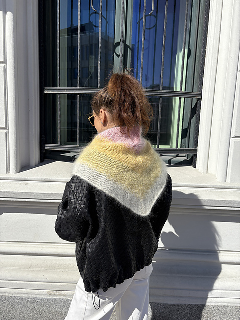 sorbet sunrise shawl