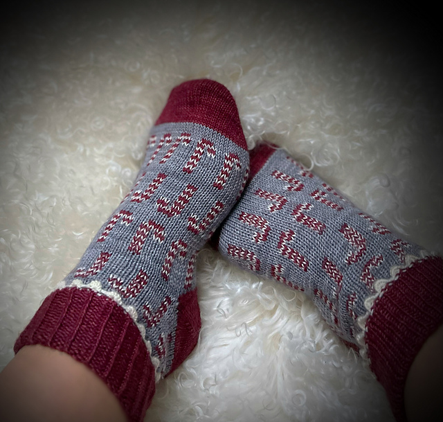 Candy Cane Parade Socks
