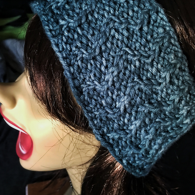 Squooshy Zig-zag Cable Headband