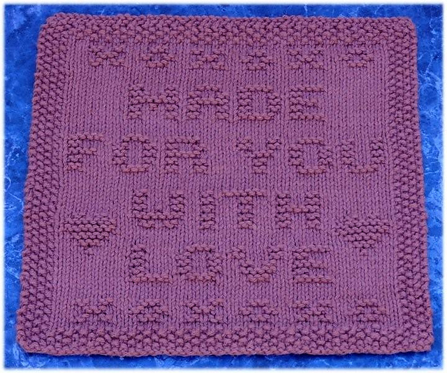 Made For You With Love Dishcloth