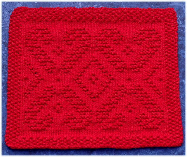 Dancing Candy Canes Dishcloth