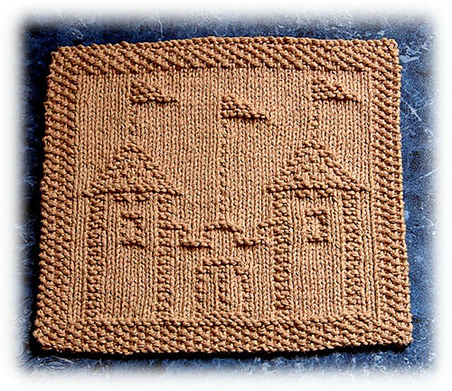 Sand Castle Dishcloth