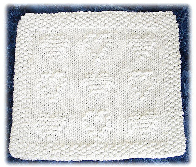 Quilted Hearts Dishcloth