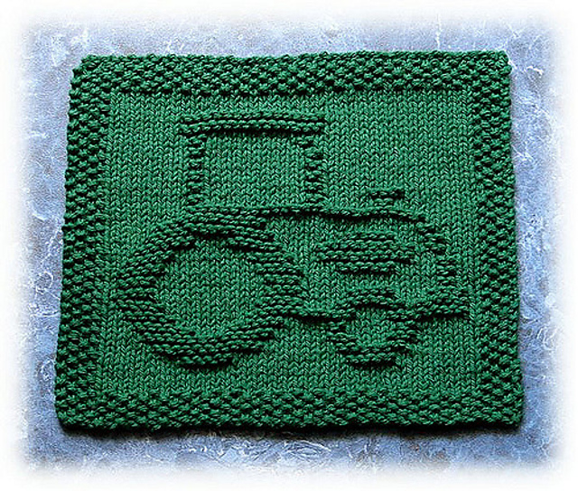 John's Tractor Dishcloth