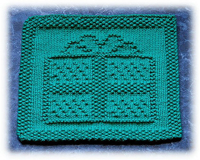Christmas Present Dishcloth