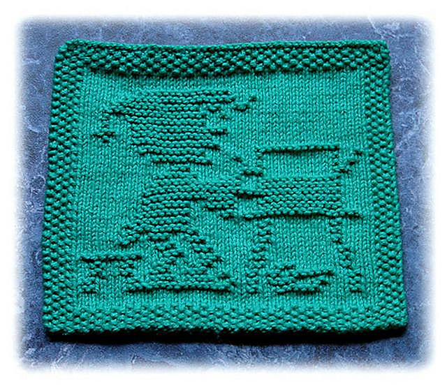 Santa's Little Helper Dishcloth