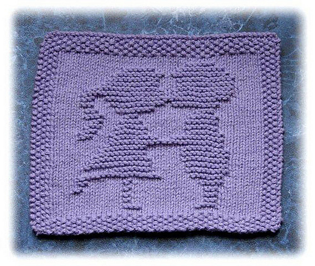 Young Love Dishcloth