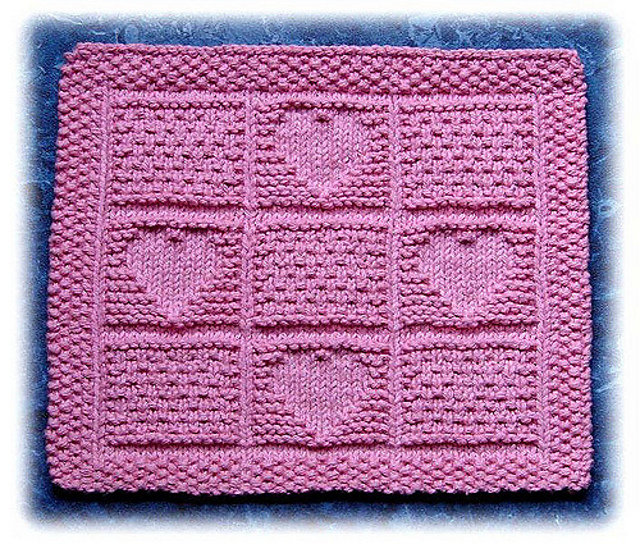 Country Hearts Dishcloth