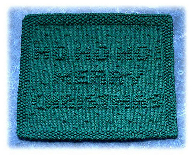 Ho Ho Ho! Merry Christmas Dishcloth