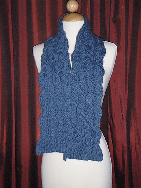 Bangarang! A Reversible Cabled Scarf