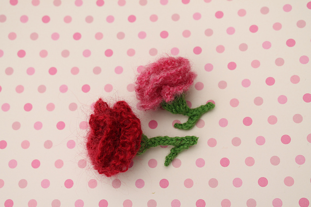 Carnation flower pins