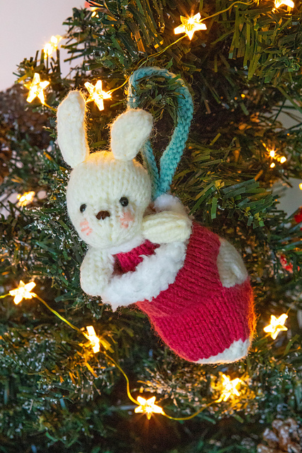 Bunny in a stocking