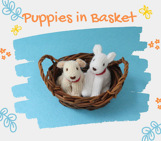 Puppies in Basket
