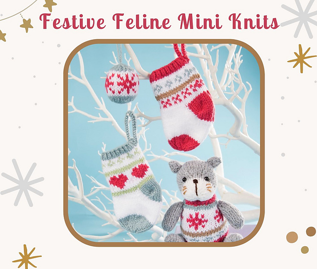 Festive Feline Mini Knits