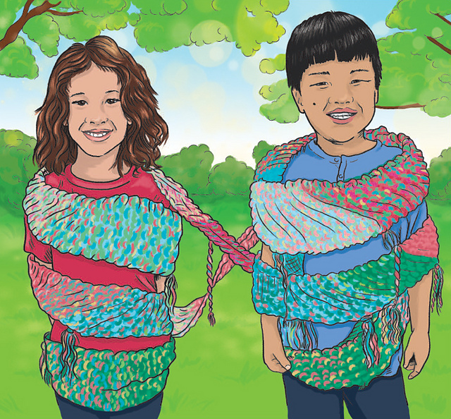 Friendship Bracelet Scarf