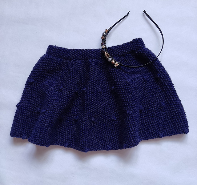 Seed stitch skirt