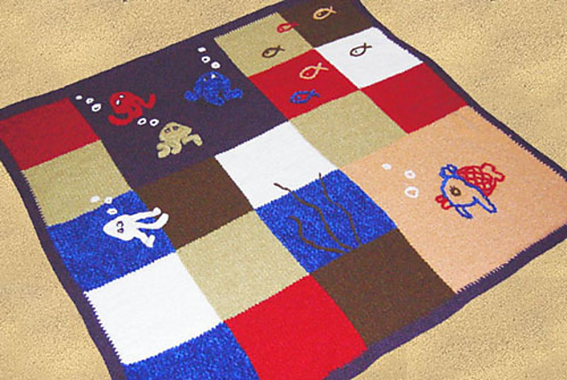 # 31 Bunte Babydecke / baby blanket
