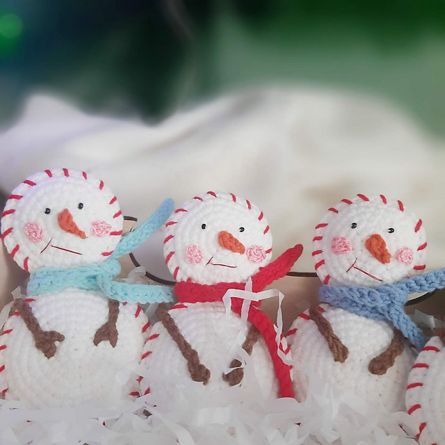 Christmas snowman ornament