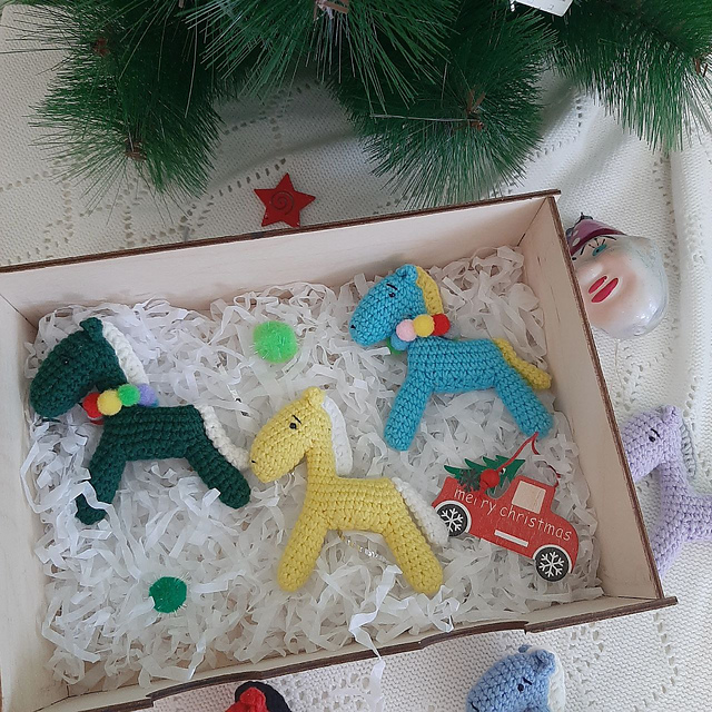Christmas rocking horse