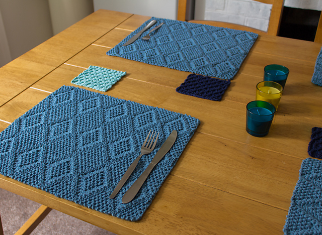 Breakwater placemats & Trellis coasters