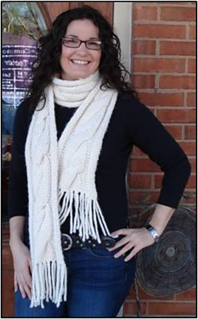 "Cable In A Cable" Knit Scarf