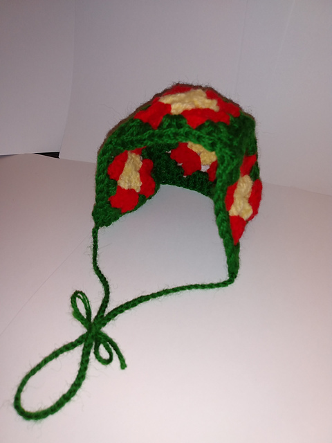 Granny Square Baby Bonnet