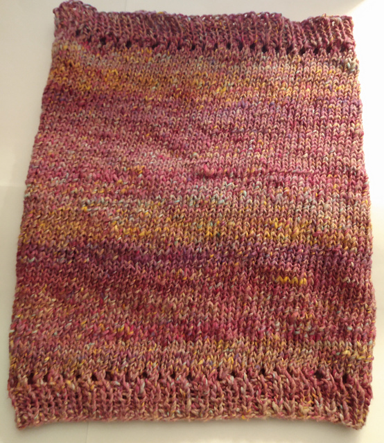 Cowl Snood with Eyelets