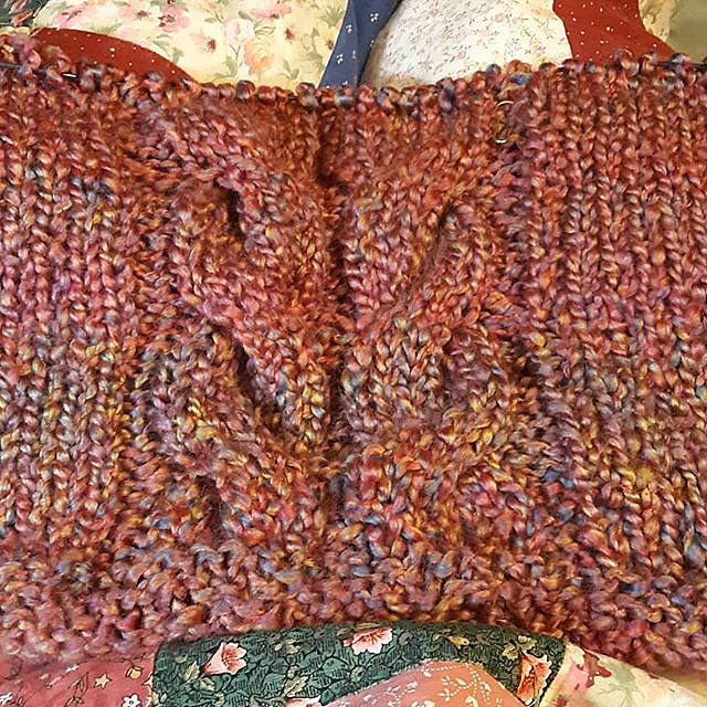 Adult's Double Cable Sweater