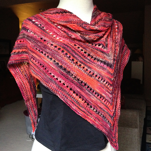 Eyelet Ridge Shawl