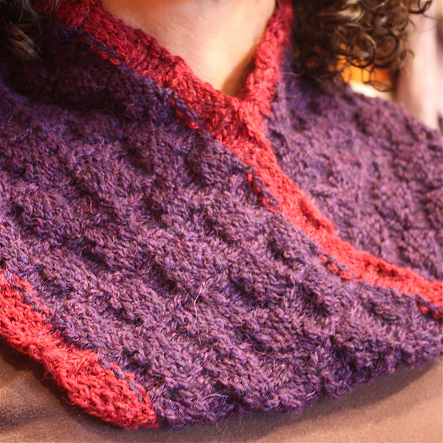Checkerboard Moebius Cowl
