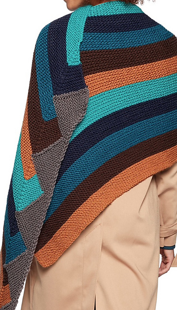 ZIG-ZAG MITERED SHAWL