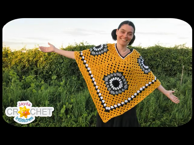 Granny Square Poncho