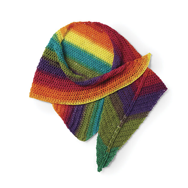 Ravelry Rainbow Shawl pattern by Yarnspirations Design Studio