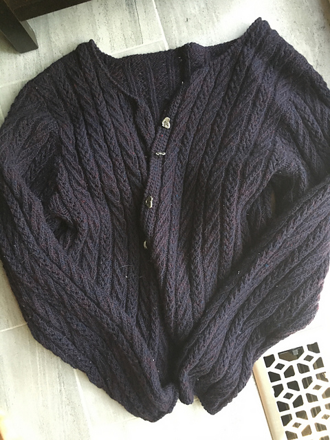 Neat Fitting Cardigan with Set-In Sleeves