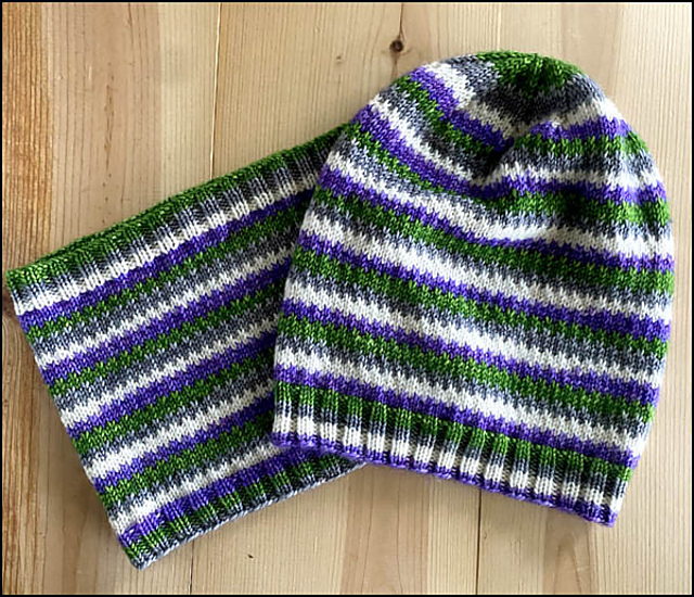 Slippy Stitch Hat and Cowl