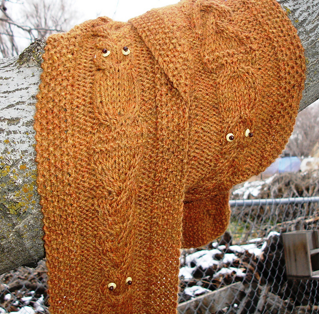 Winter Woods Owl Scarf