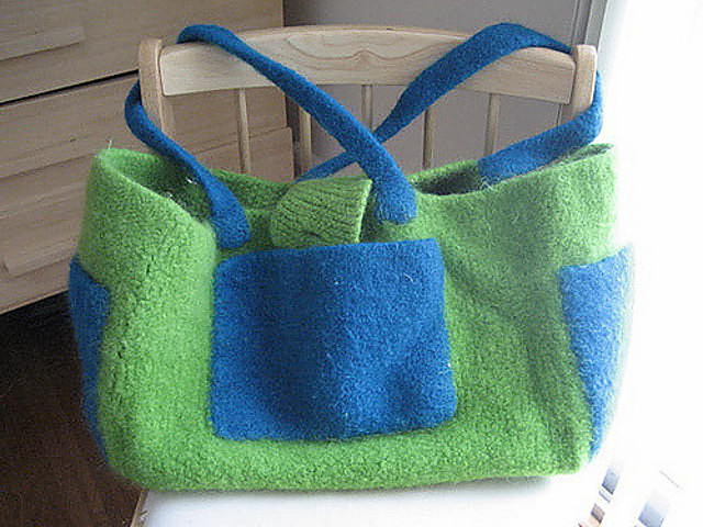 Felted Diaper Tote