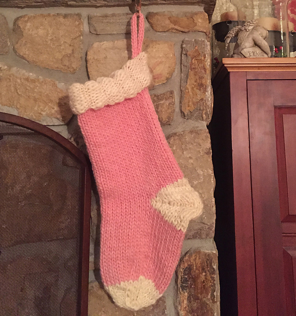 Pretty in Pink Christmas Stocking