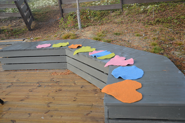 Felted seating pads