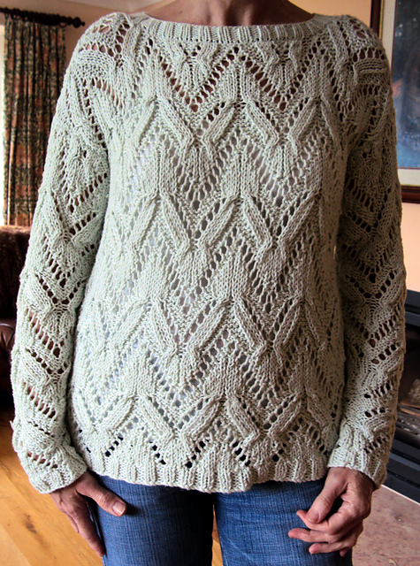 S8416 Ajour Pullover / Damen-Ajourpulli