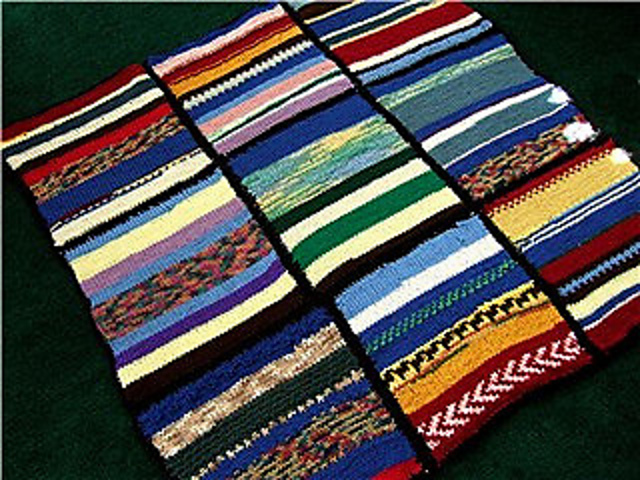 Nine Patch Scrap Afghan