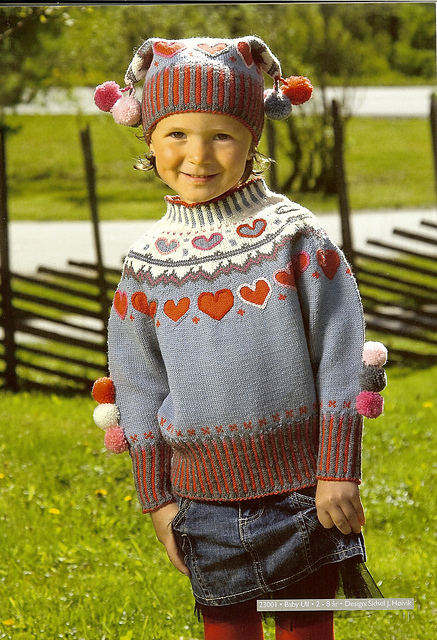 23001 Hjertegenser Barn DaleGarn