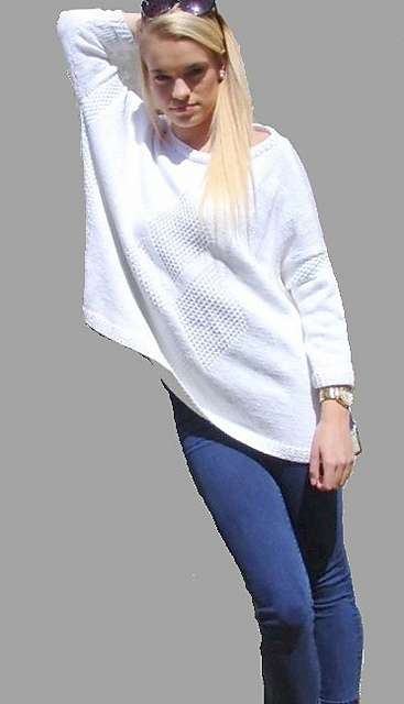 Diamond Slouchy Sweater