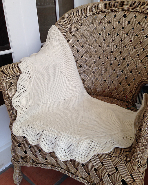 Short Row Baby Blanket