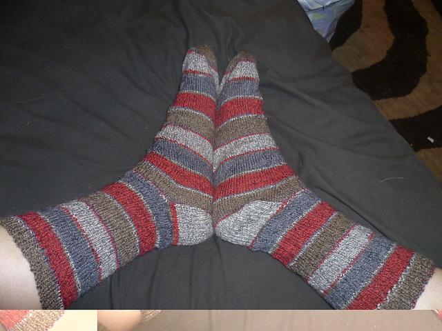 Spiral Heelless Sock
