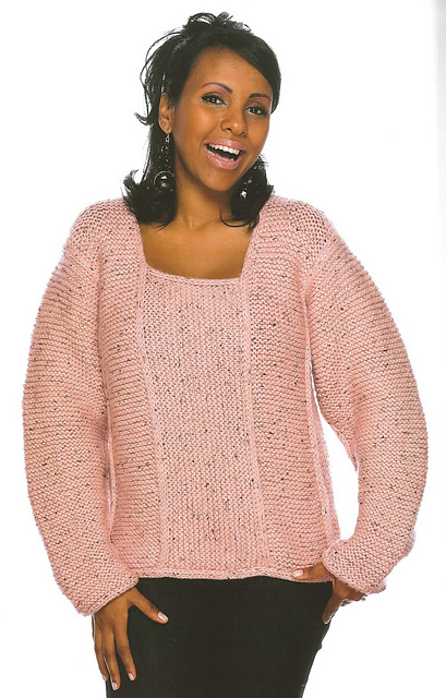Garter and I-Cord Pullover