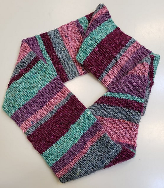 Staggered Stripes Cowl