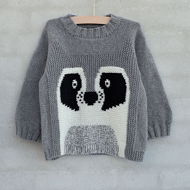 L'Appartement【HAVEL studio】RACOON KNIT Raccoon Knitting Pattern PDF, Knitted Woodland Animal Toy, Flat
