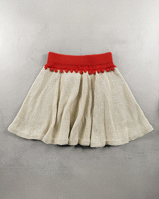 Pearls on a string skirt