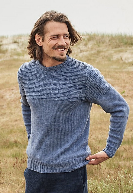 #26 Herenpullover im Strukturmuster